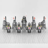 Crusades Mounted Holy Sepulchre Knights Armored Warhorse Block Figures  Set