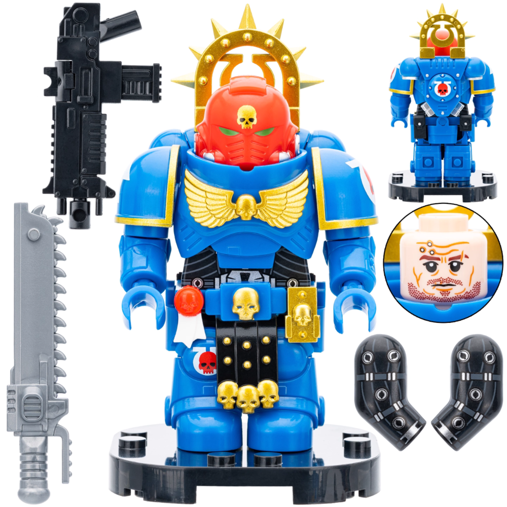 Warhammer 40K Ultramarines Space Marines Series Block Figures  Set
