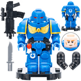 Warhammer 40K Ultramarines Space Marines Series Block Figures  Set