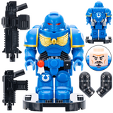 Warhammer 40K Ultramarines Space Marines Series Block Figures  Set