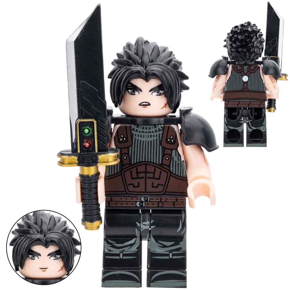Final Fantasy Seven Cloud Strife Block Figures Set