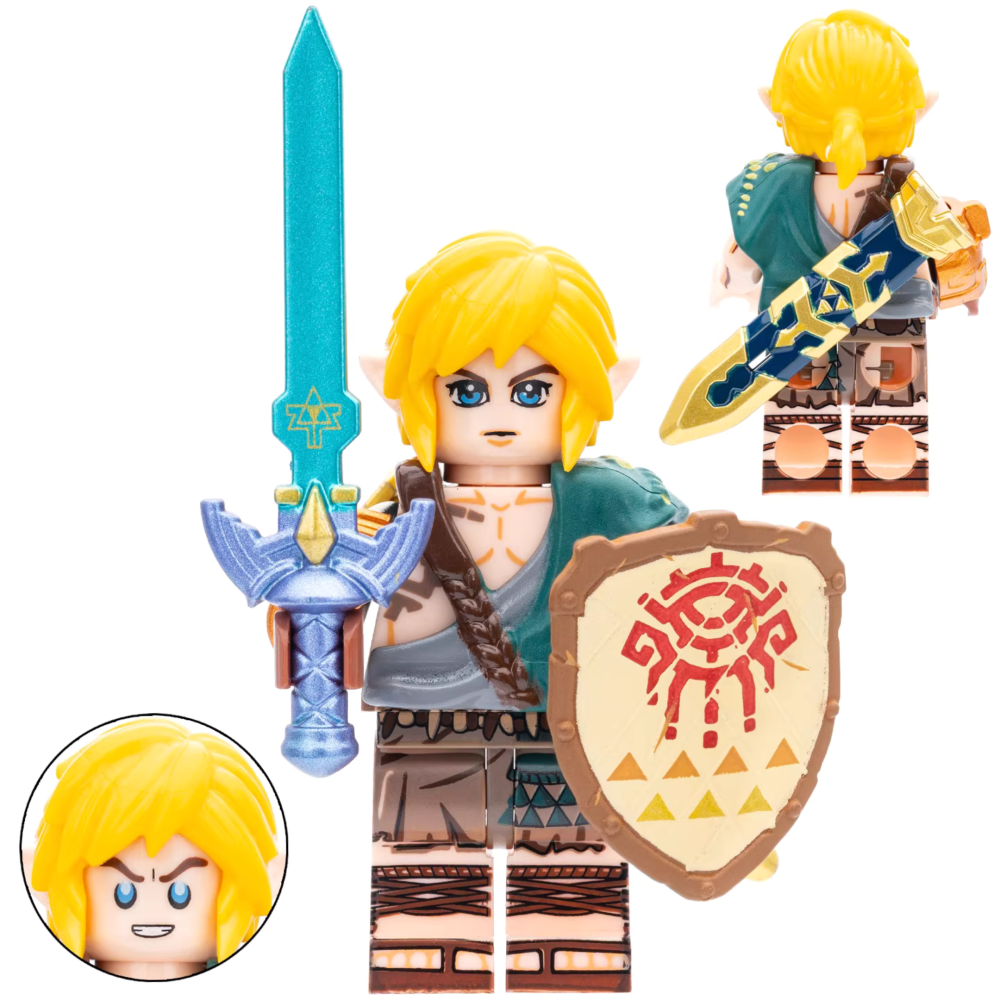 Legend of Zelda Link & Princess Zelda Block Figures Set of 8pcs