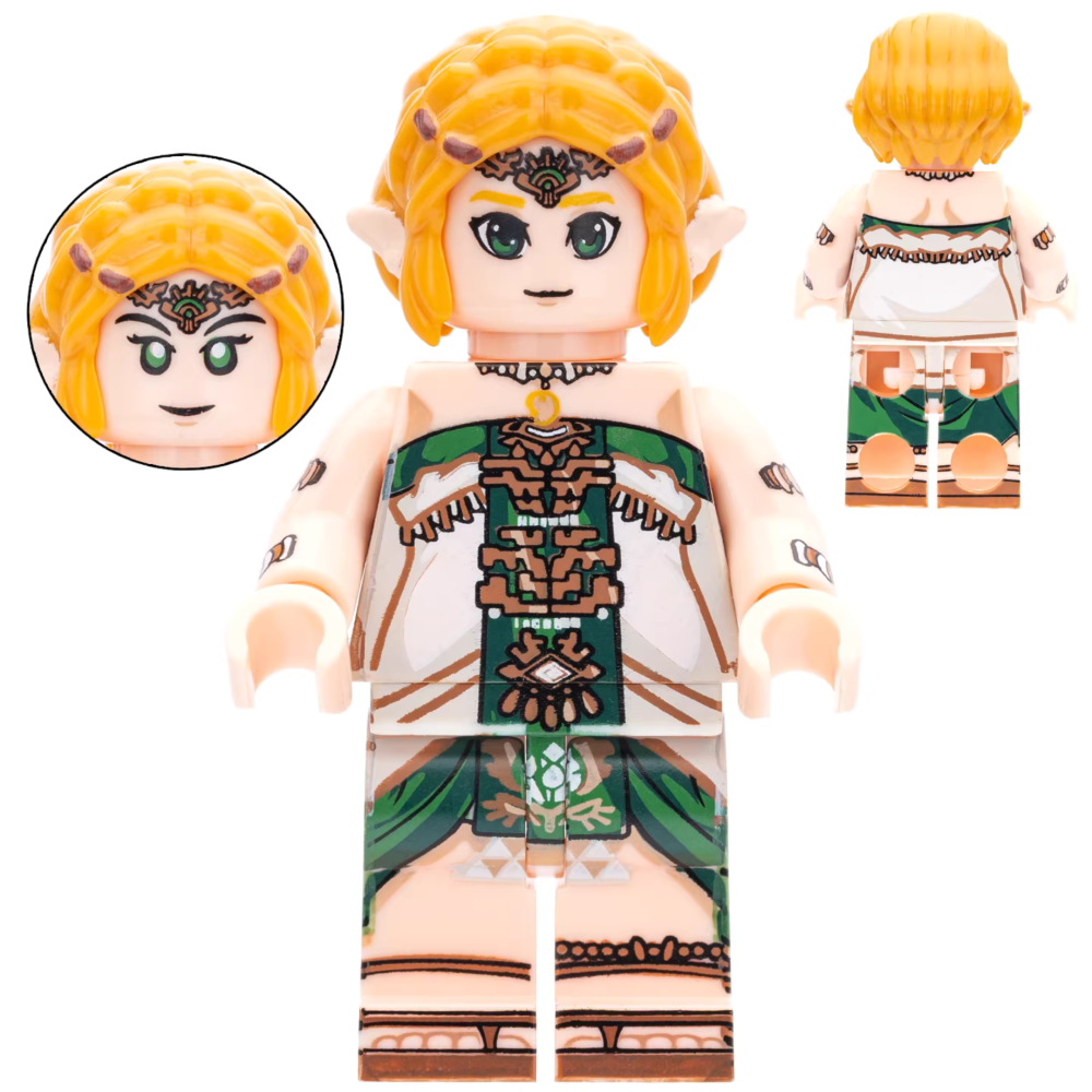 Legend of Zelda Link & Princess Zelda Block Figures Set of 8pcs