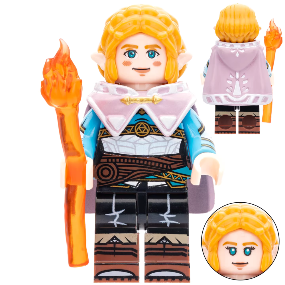Legend of Zelda Link & Princess Zelda Block Figures Set of 8pcs
