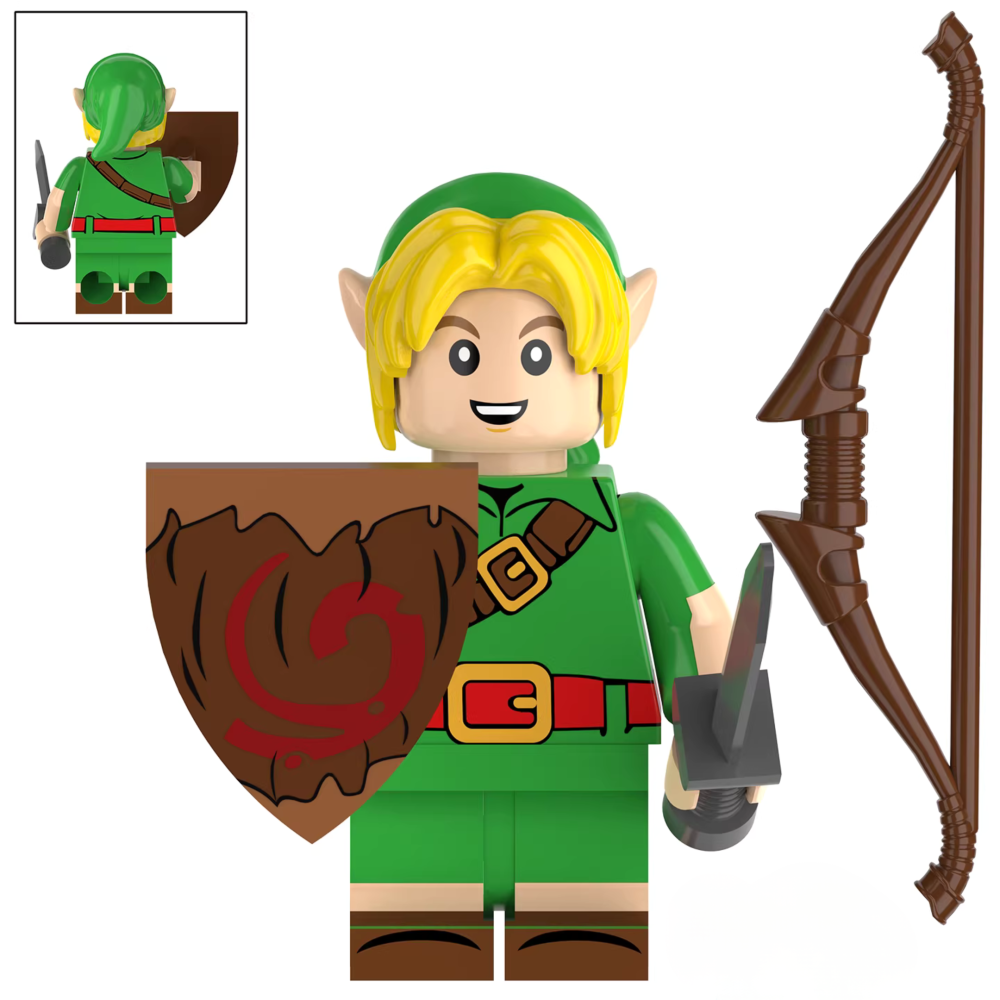 Legend of Zelda Link & Princess Zelda Block Figures Set of 8pcs