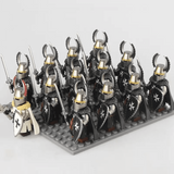 Medieval Crusader Knights Block Figures Army Set