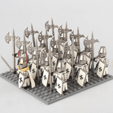 Medieval Crusader Knights Block Figures Army Set