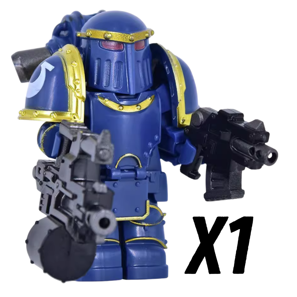 Warhammer Space Marine Mk III Iron Power Armour Block Figures Set