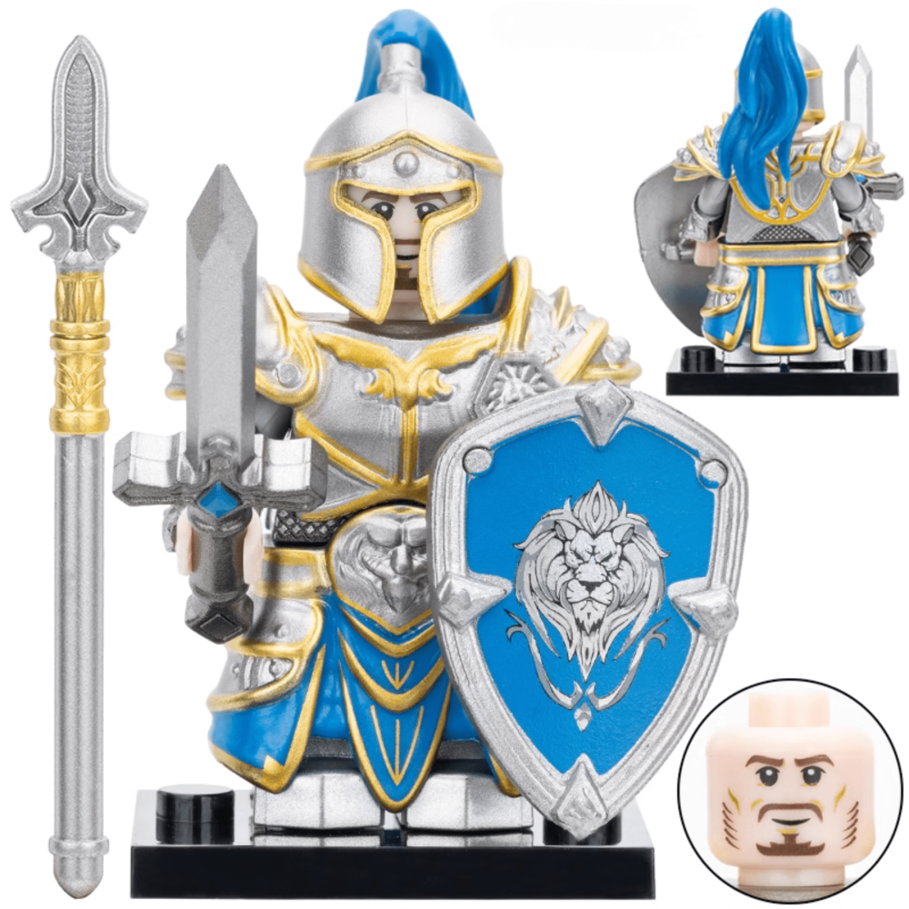 World Of Warcraft Stormwind Guard And Orc Block Figures Set