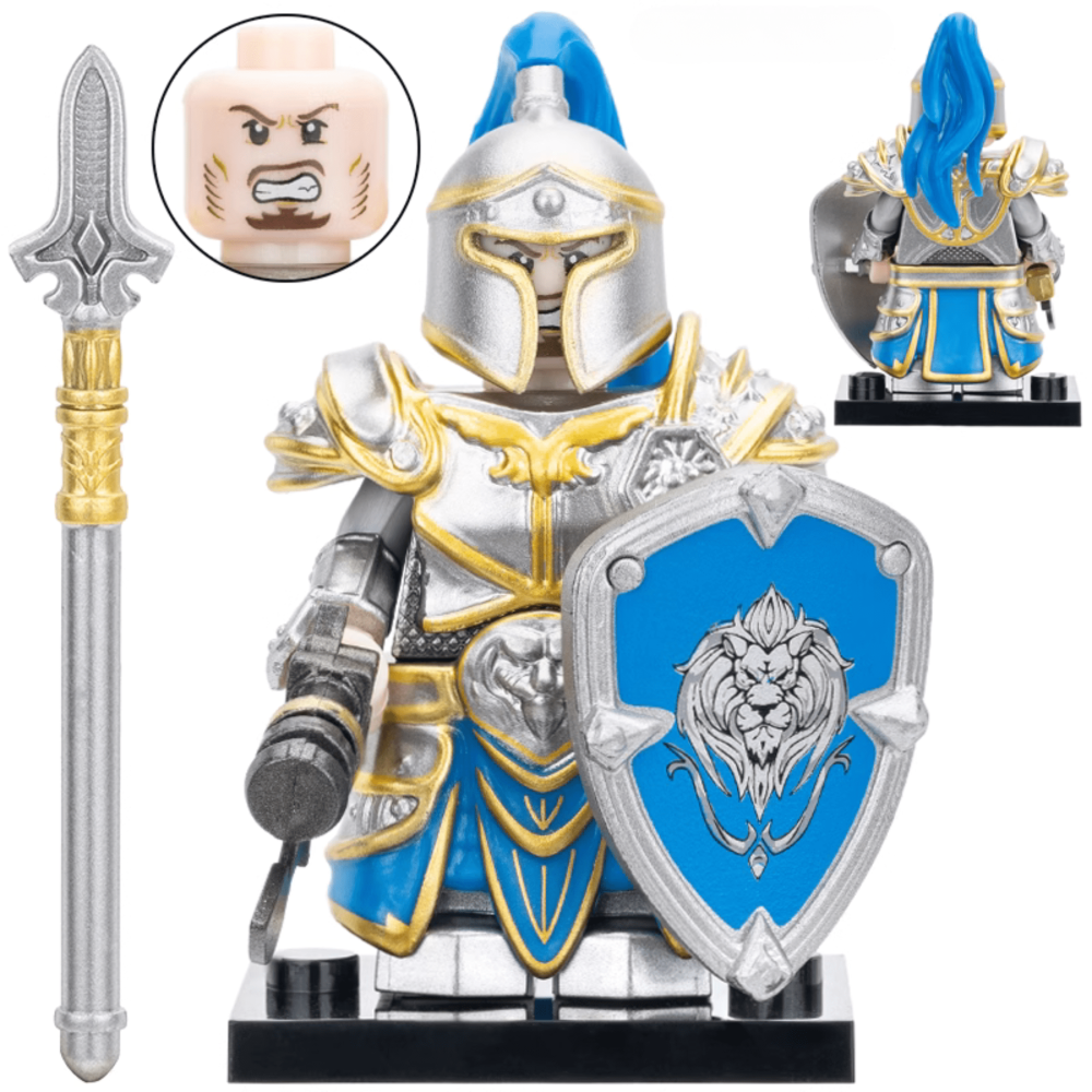 World Of Warcraft Stormwind Guard And Orc Block Figures Set