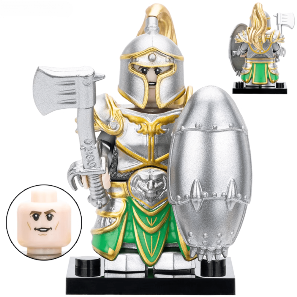 World Of Warcraft Stormwind Guard And Orc Block Figures Set