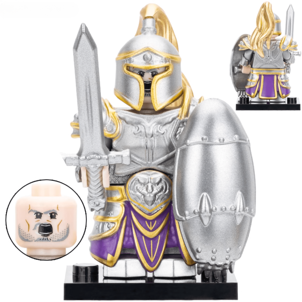 World Of Warcraft Stormwind Guard And Orc Block Figures Set
