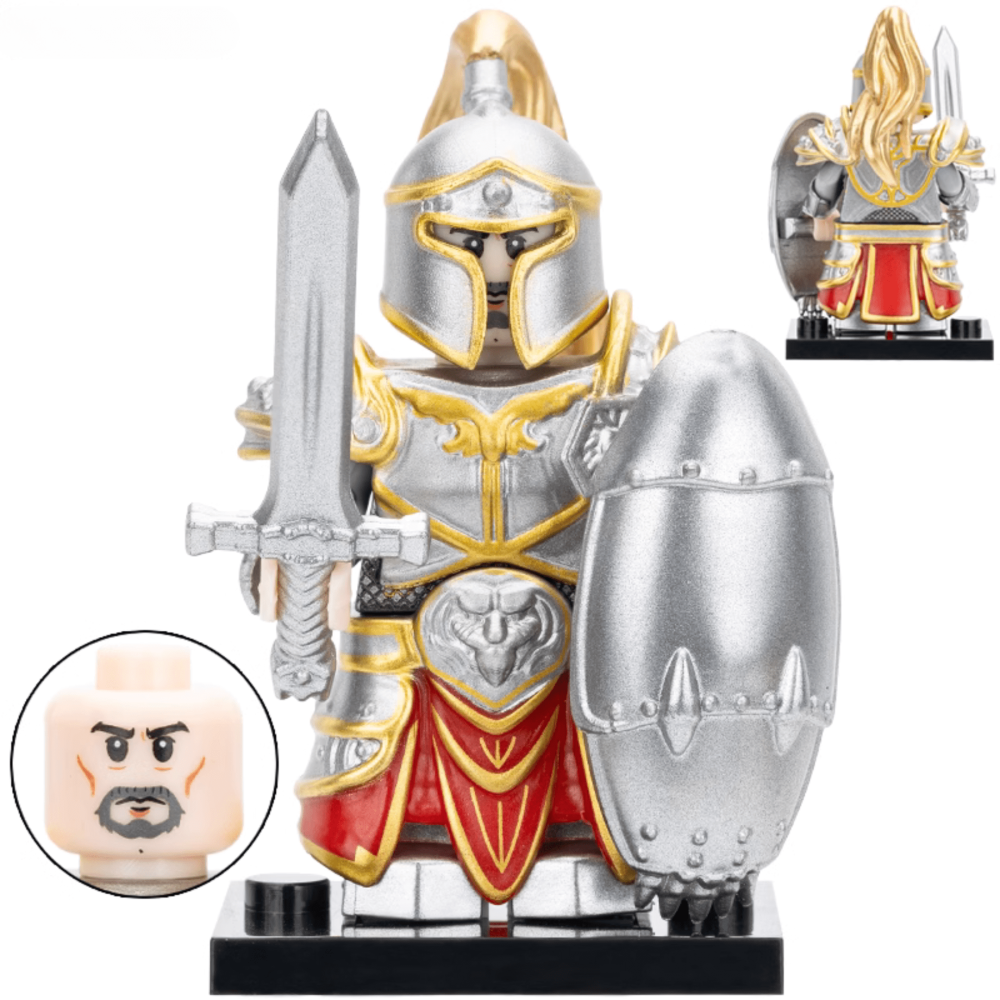 World Of Warcraft Stormwind Guard And Orc Block Figures Set