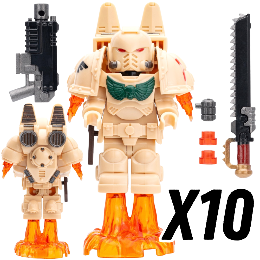 Warhammer Jump Pack Space Marine Terminator Block Figures Set