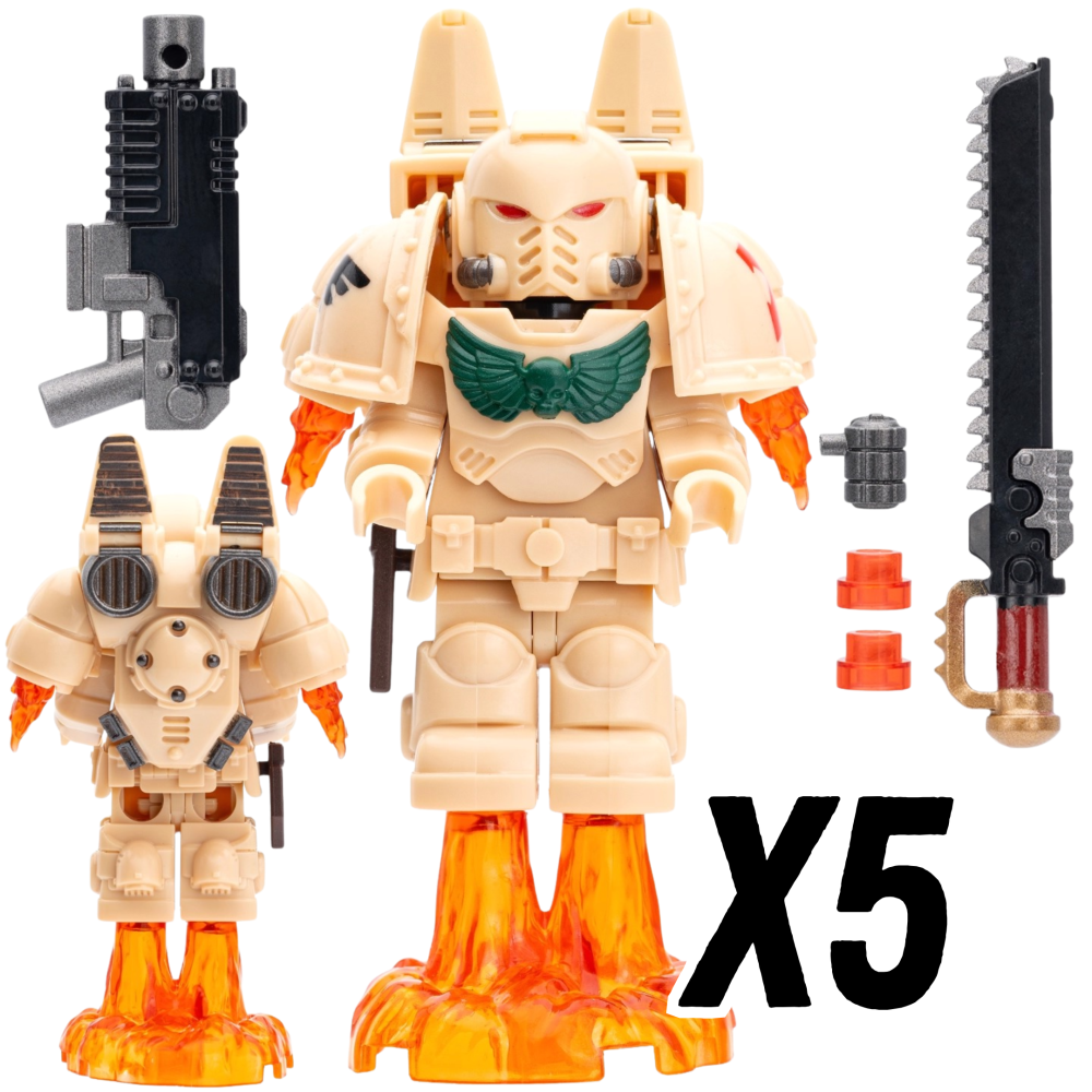 Warhammer Jump Pack Space Marine Terminator Block Figures Set
