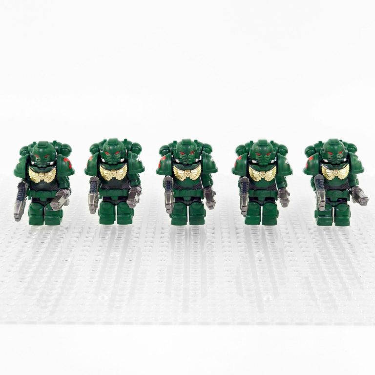 Dark Angels Space Marines Block Figures Set