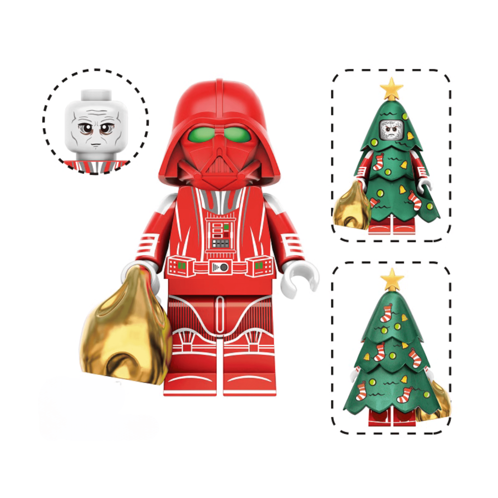 Assortment of Christmas Characters Block Figures Set 2