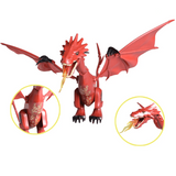 Lord the Rings The Hobbit Smaug Dragon Lonely Mountain Block Figures