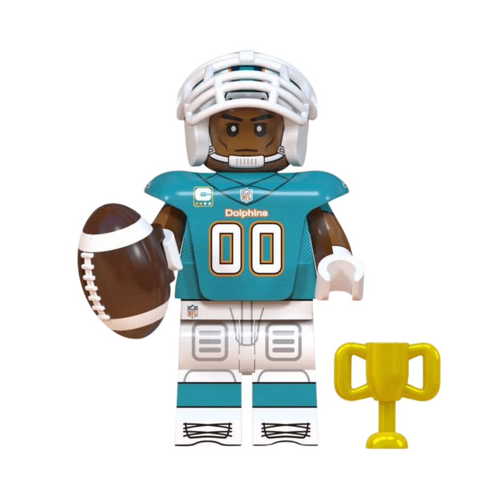 NFL Football Players Block Figures Set of 16pcs with Super Bowl Trophy Accessories