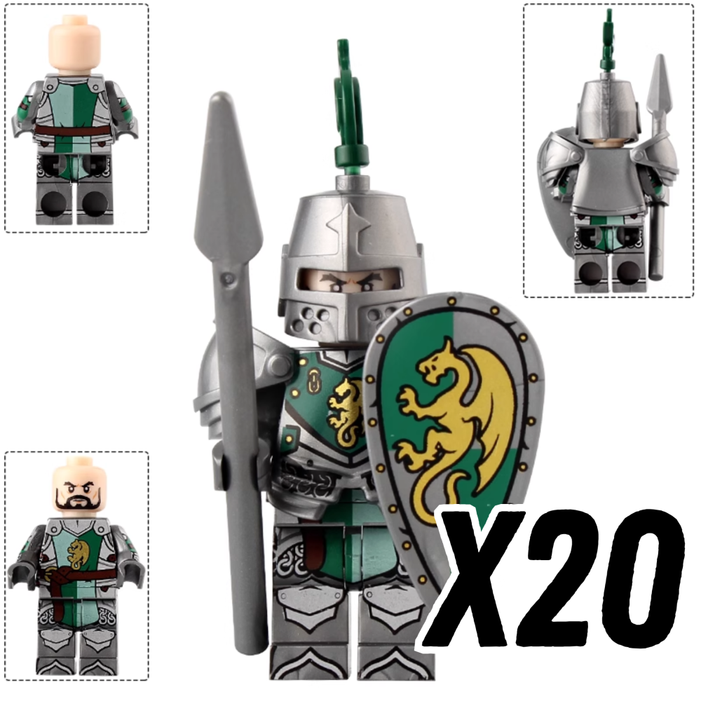 Medieval Castle Knights Block Figures