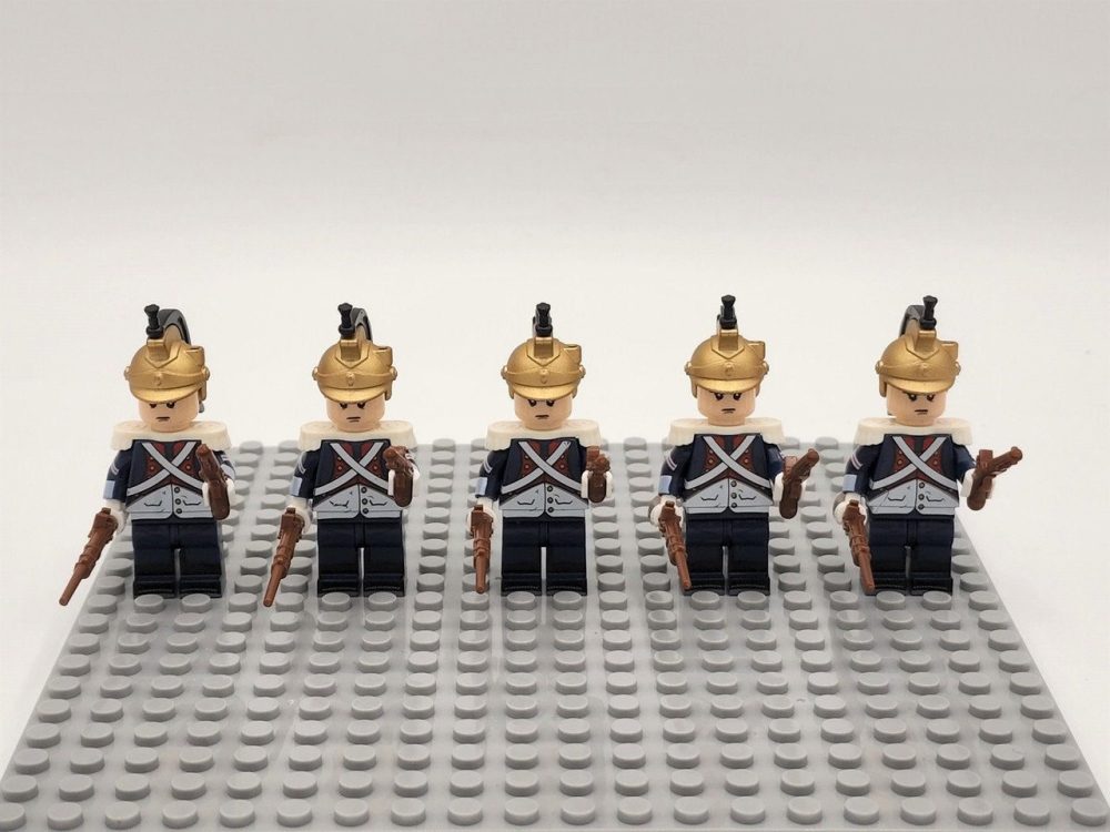 Dutch Dragoon Block Figures Set of 5pcs