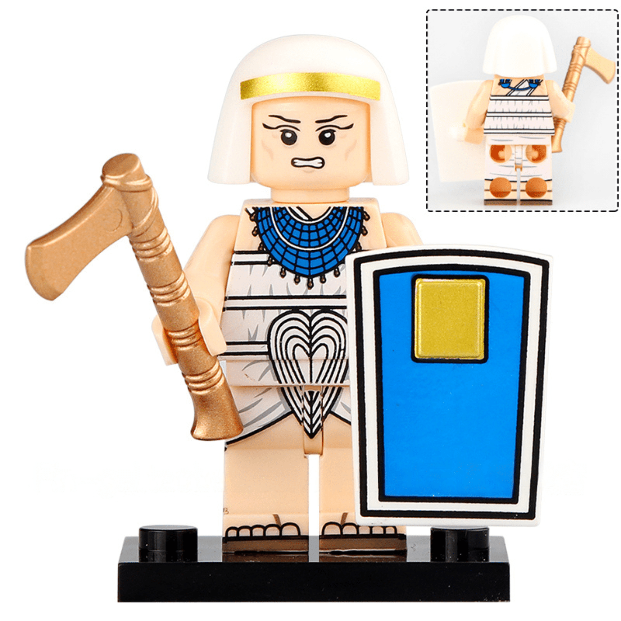 Ancient Egypt & Nubia Block Figures Set of 9pcs