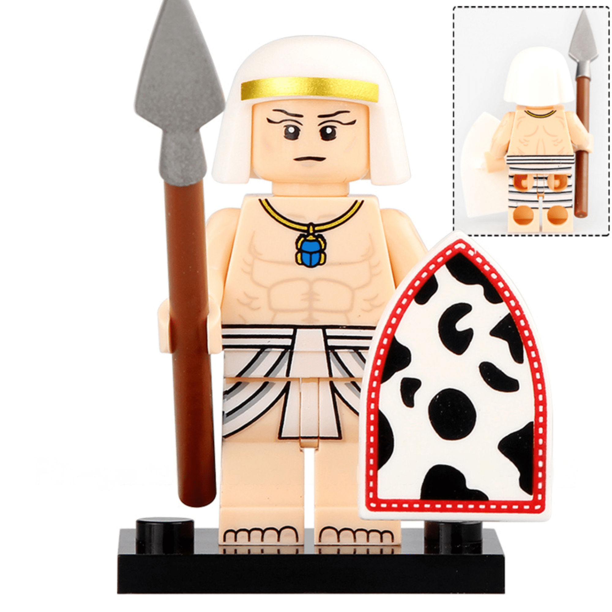 Ancient Egypt & Nubia Block Figures Set of 9pcs