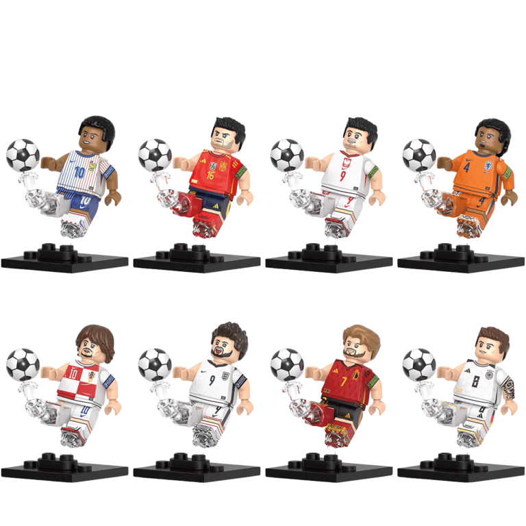 FIFA Football Superstar Block Figures Set – Mbappe Rodrigo Virgil
