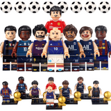 FIFA Football Superstar Block Figures Set of 8pcs With Trophy & Accessories