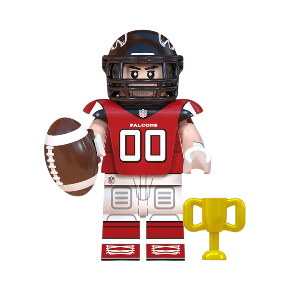 NFL Football Players Block Figures Set of 16pcs with Super Bowl Trophy Accessories