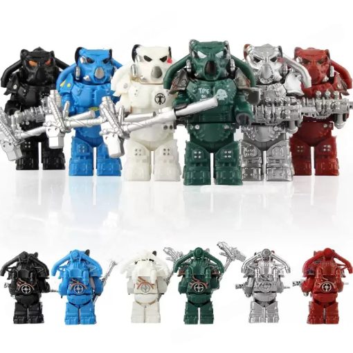 Fallout X-01 Power Armor Variants Block Figures Set