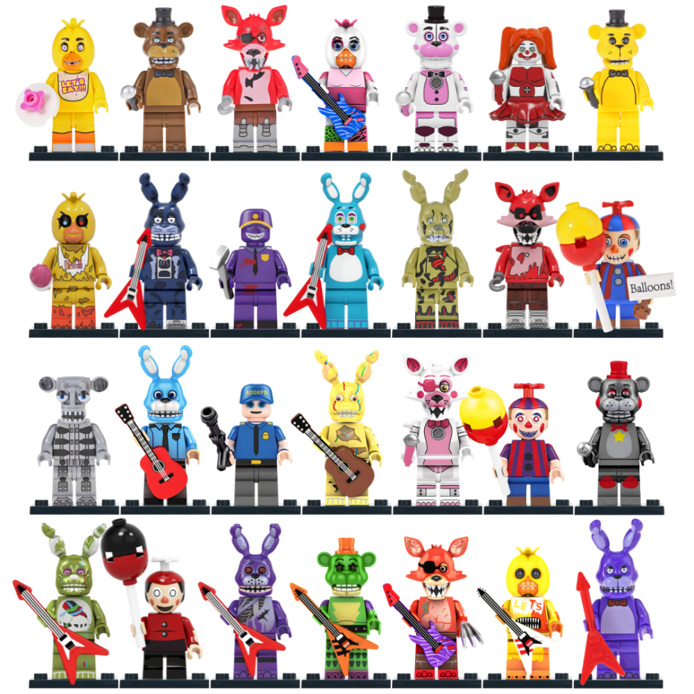 Fives Nights At Freddy Block Figures Mega list