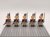 French Dragoon Block Figures Set of 5pcs