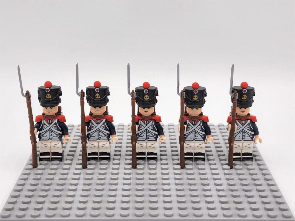 French Fusilier Block Figures Set