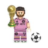 FIFA Football Star Players Block Figures Set with Football and Trophy Accessory