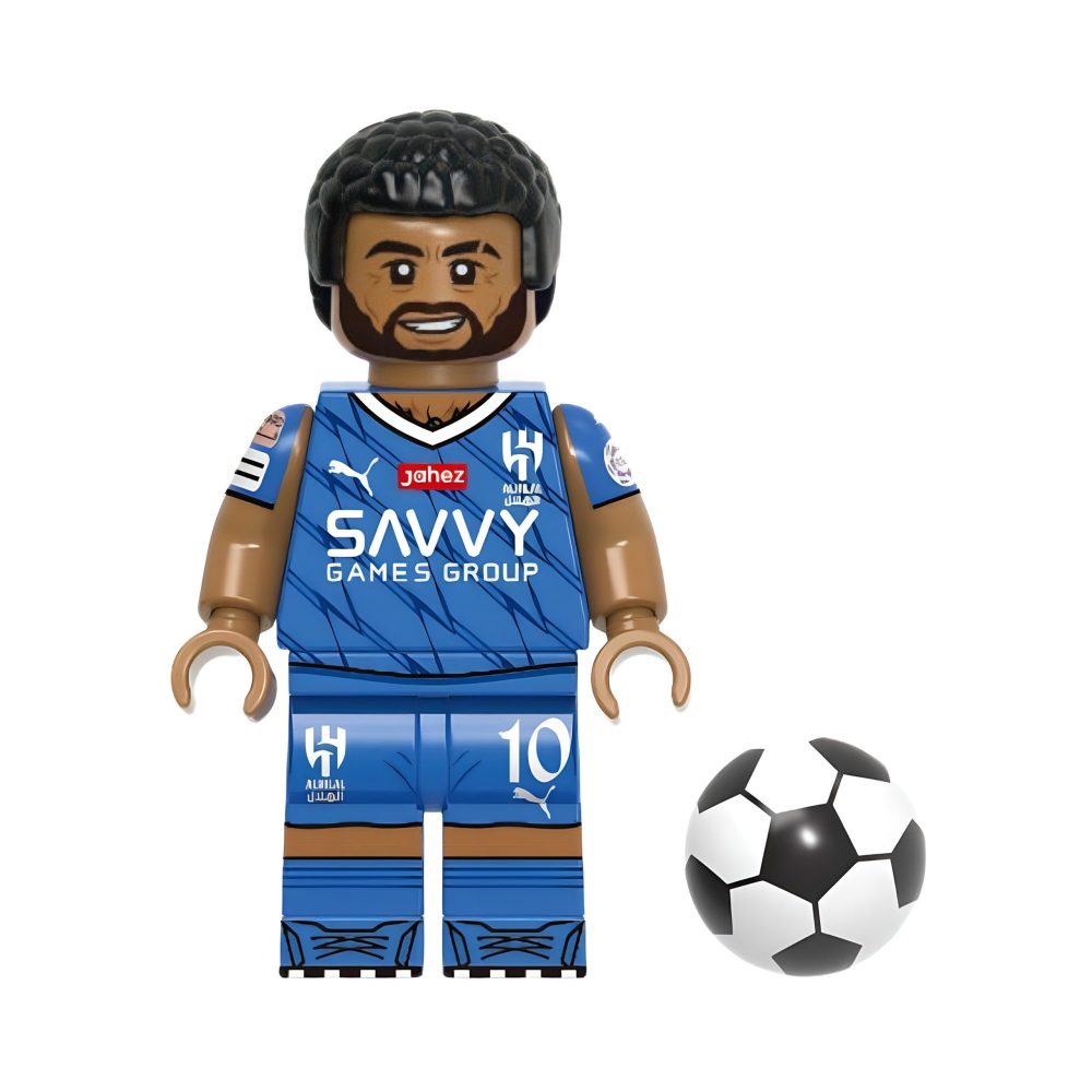 FIFA Football Star Players Block Figures Set with Football and Trophy Accessory
