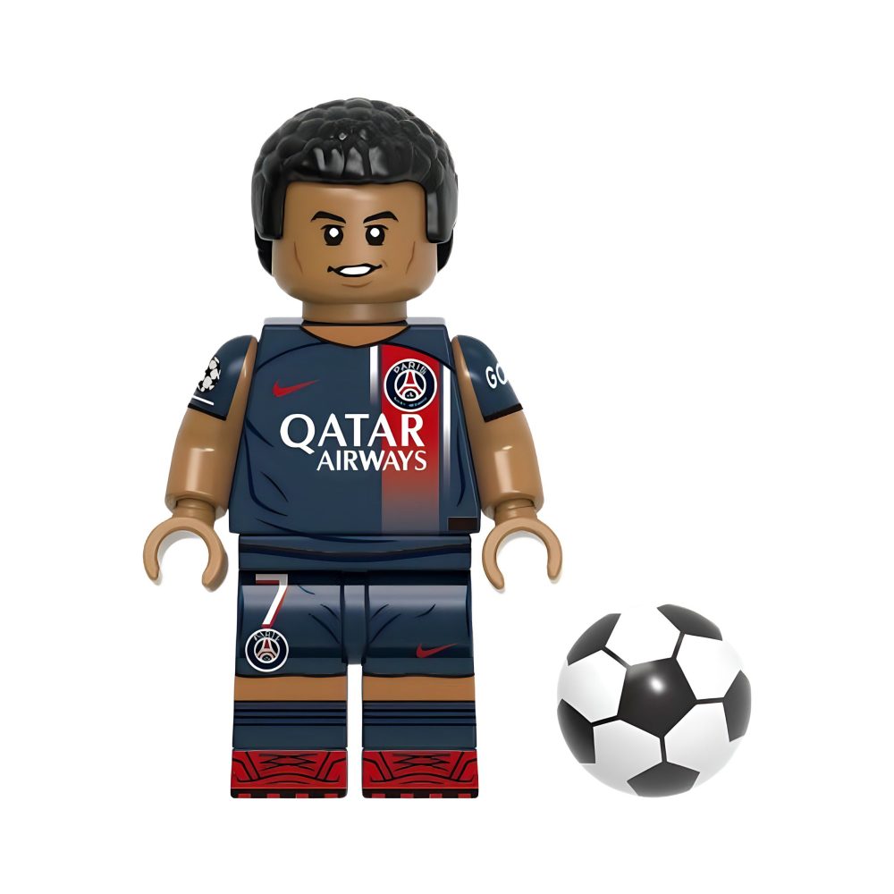 FIFA Football Star Players Block Figures Set with Football and Trophy Accessory