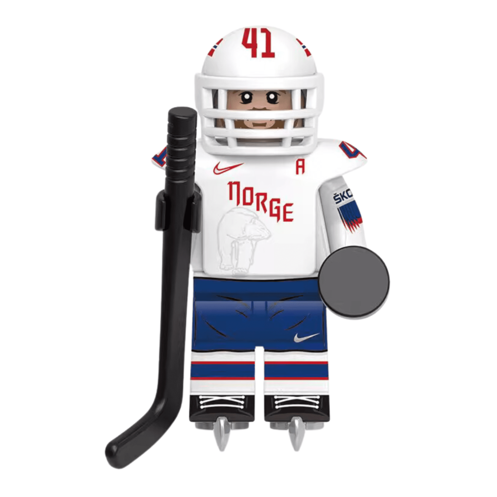 International Hockey All-Star Block Figures Set of 8pcs