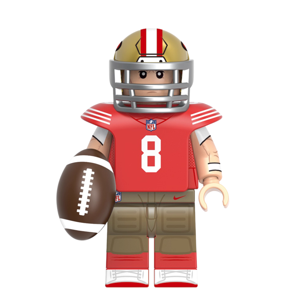 NFL American Football Player Block Figures Set of 8pcs