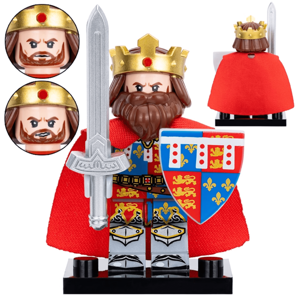 Assorted Medieval and Crusader Block Figures Set