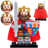 Assorted Medieval and Crusader Block Figures Set