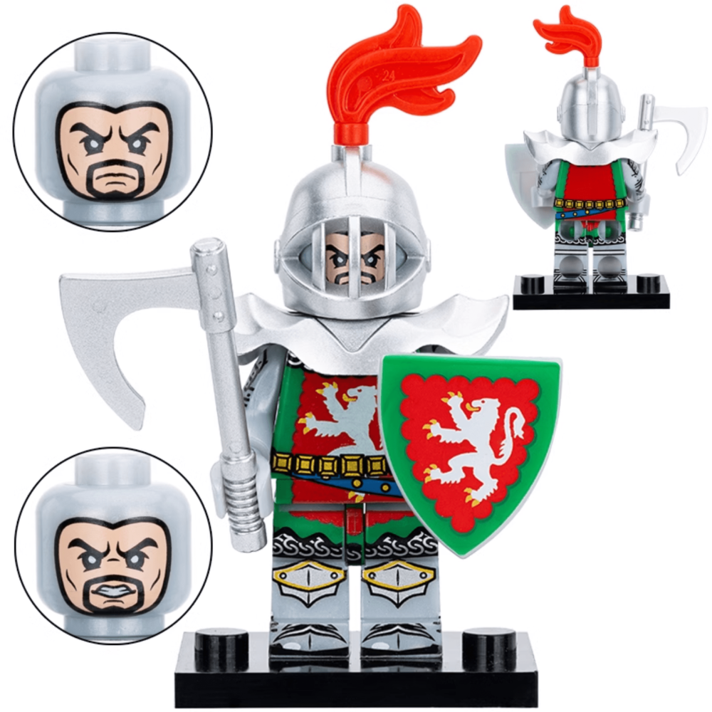Assorted Medieval and Crusader Block Figures Set