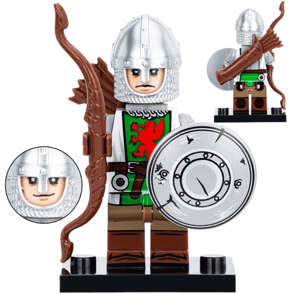Assorted Medieval and Crusader Block Figures Set