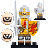Assorted Medieval and Crusader Block Figures Set