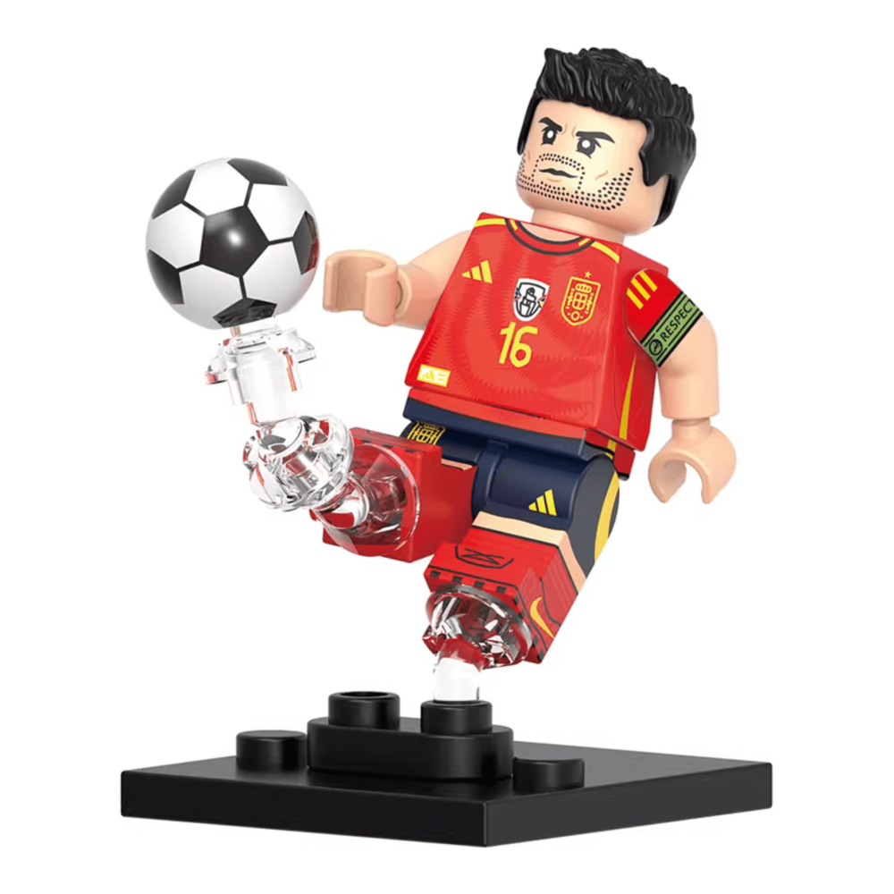 FIFA Football Superstar Block Figures Set – Mbappe Rodrigo Virgil