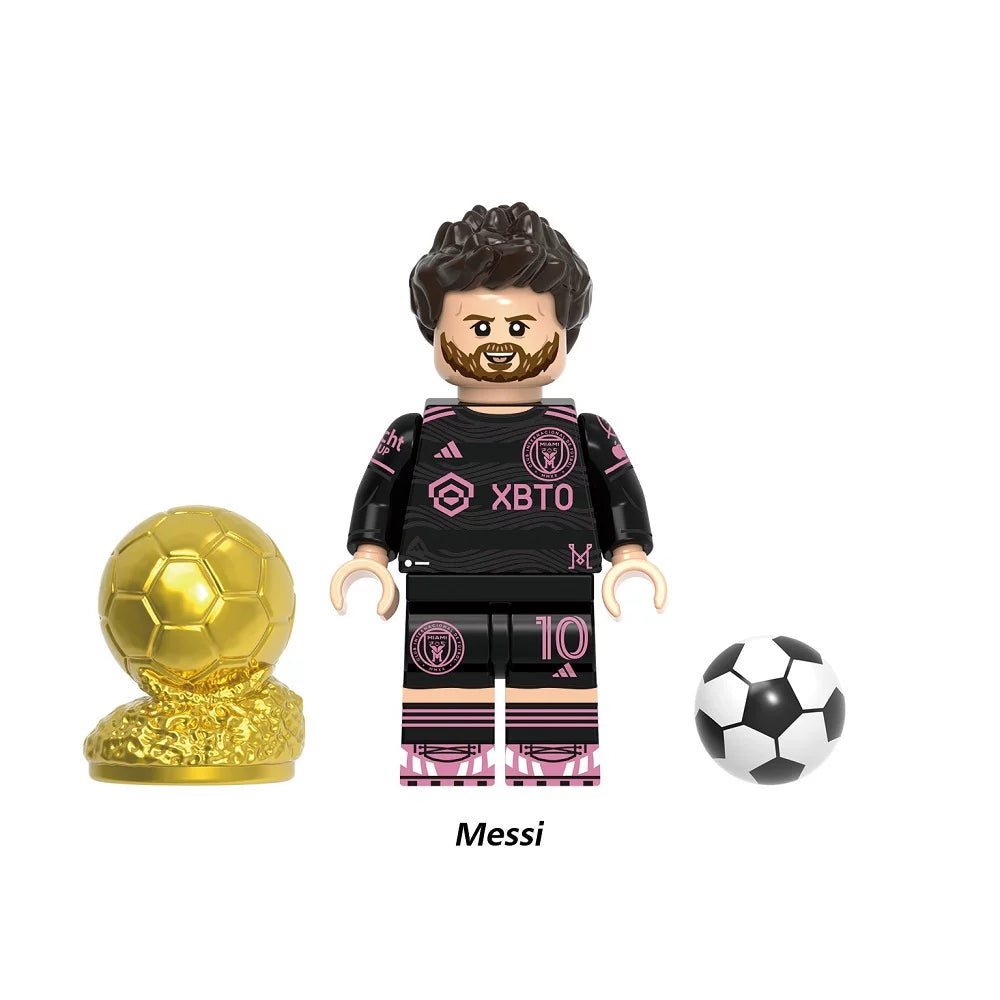 Football Legends Inspired Block Figures Set - Soccer Star Building Block Figures