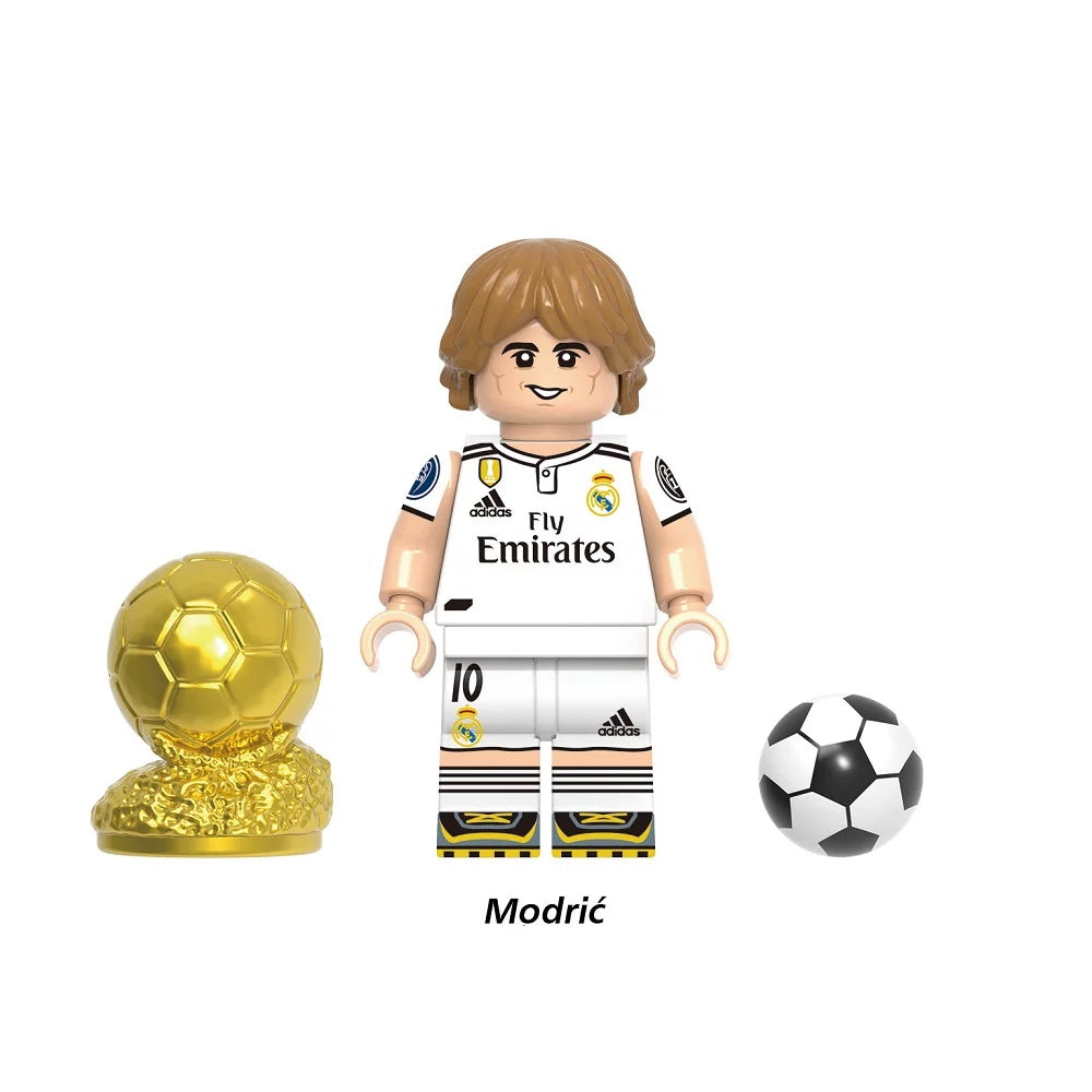 Football Legends Inspired Block Figures Set - Soccer Star Building Block Figures