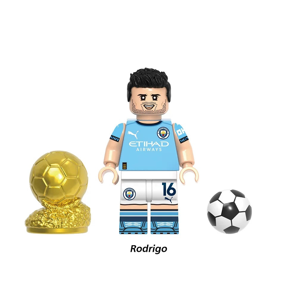 Football Legends Inspired Block Figures Set - Soccer Star Building Block Figures