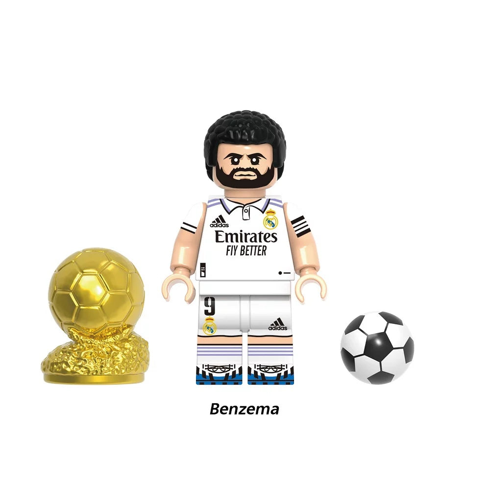 Football Legends Inspired Block Figures Set - Soccer Star Building Block Figures