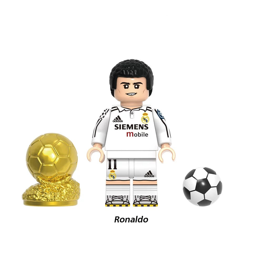 Football Legends Inspired Block Figures Set - Soccer Star Building Block Figures
